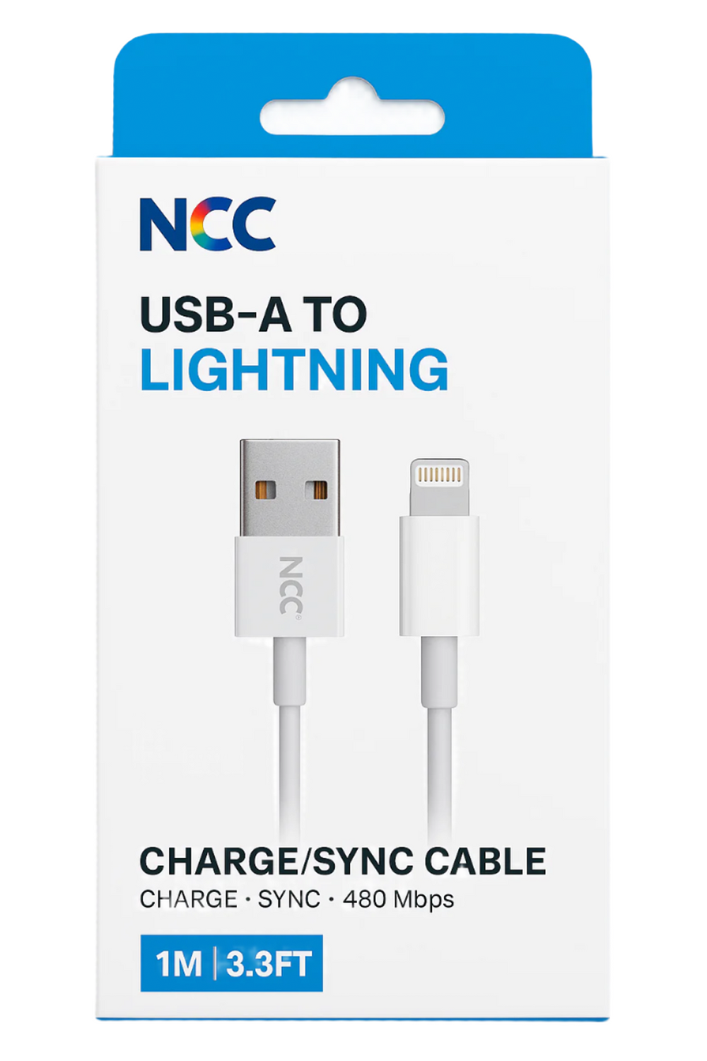 NCC USB to 8-Pin Charging Cable